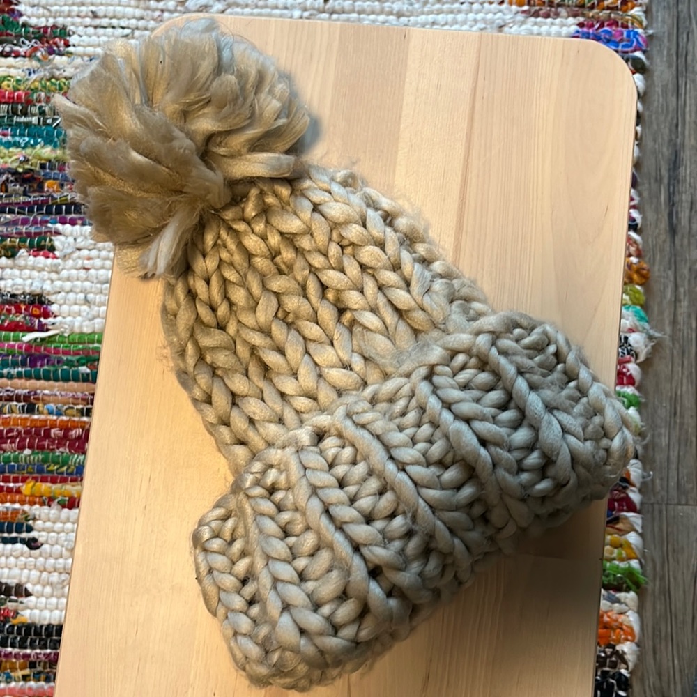 Thick cord beanie